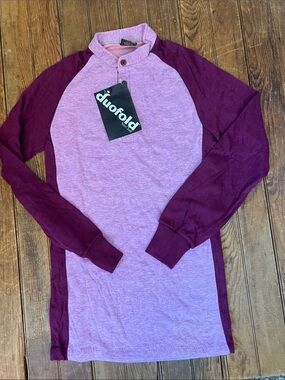 Vintage 80’s Duofold Top Thermal Two-Tone Henley Long Sleeve NEw NWT